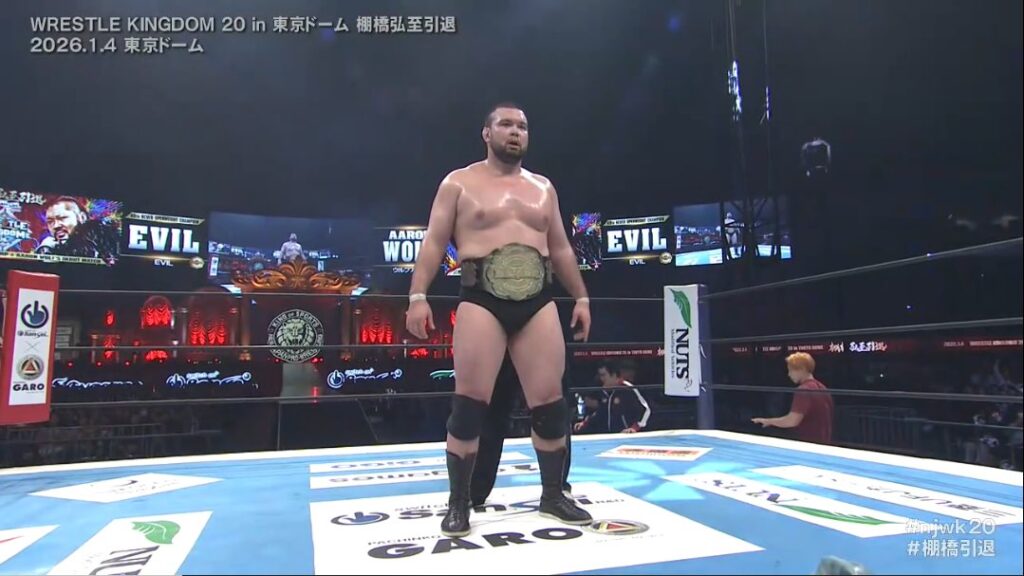 Aaron Wolf conquista o NEVER Openweight Championship em sua estreia na NJPW