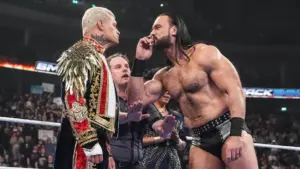 WWE faz mudança de última hora no evento principal do SmackDown entre Cody Rhodes e Drew McIntyre