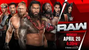 WWE RAW (20/04/2026) – Cobertura e resultados!